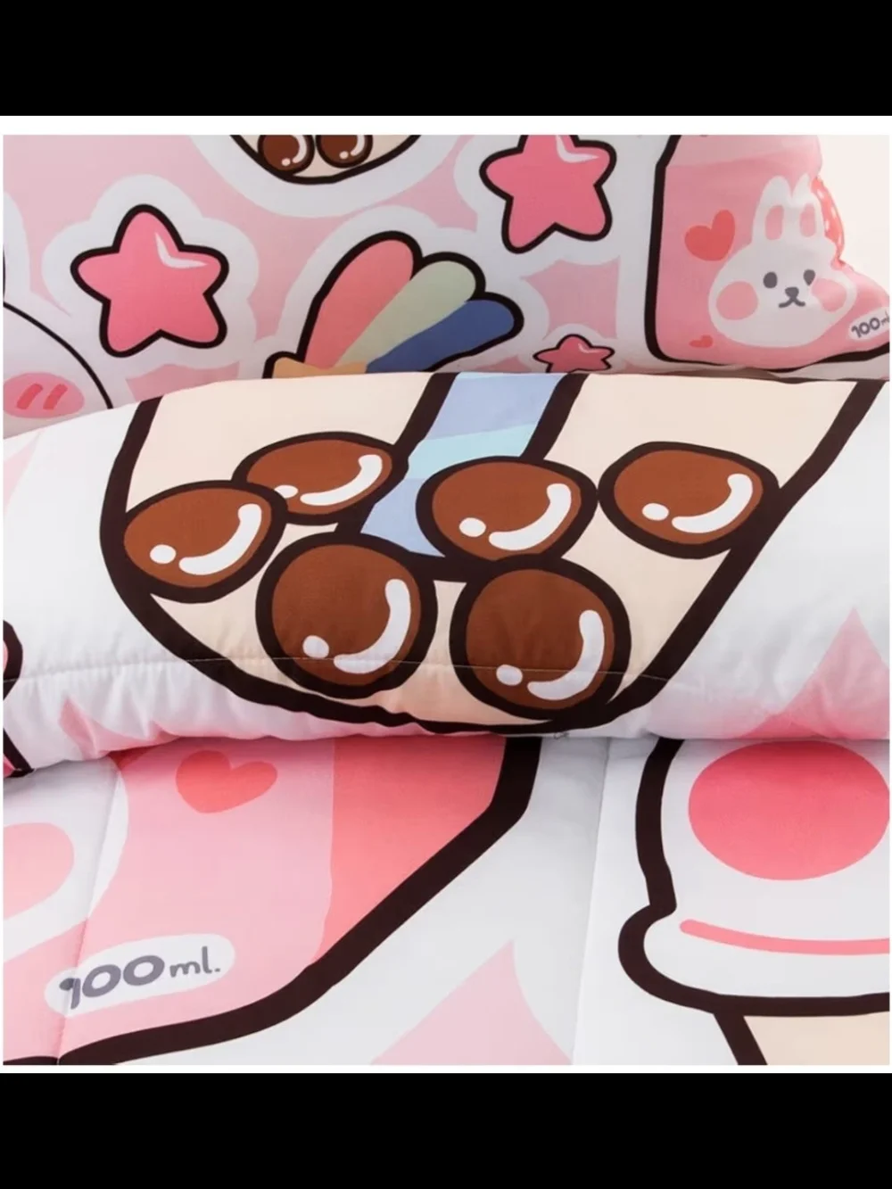 Kawaii Rabbit King Size Bedding Set 3 Pieces (1)Duvet & (2) Pillowcases. Soft